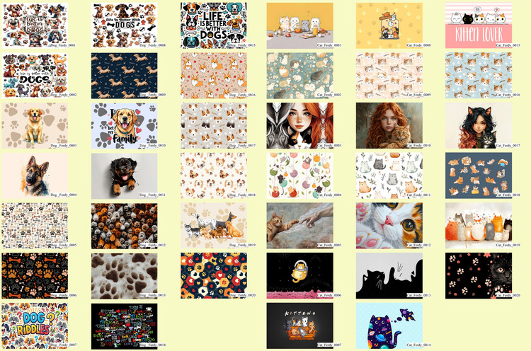 تنوع طرح مت غذای پت