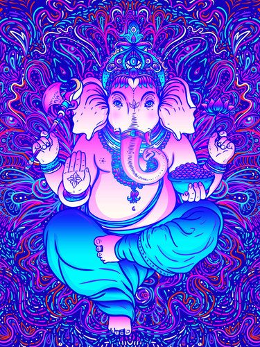 خرید تپستری طرح گانشا قابل شستشو