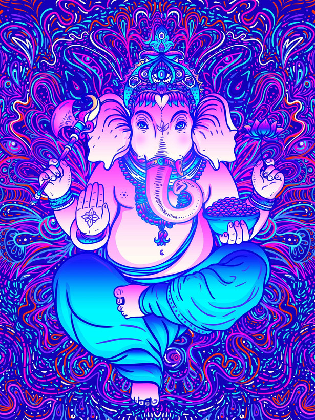 خرید تپستری طرح گانشا قابل شستشو