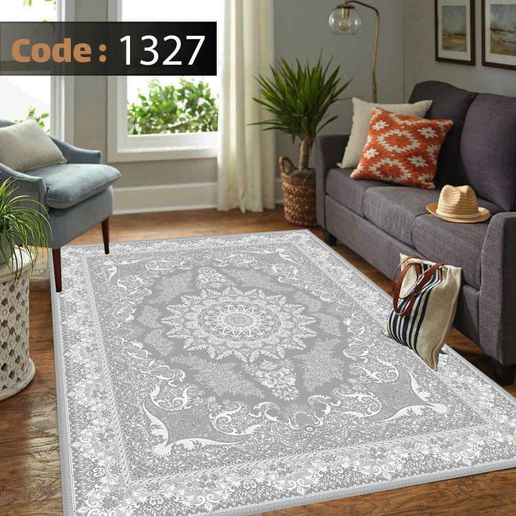 روفرشی مخمل شانل کشدار طرح مدرن در طیف رنگ طوسی و نقرهای