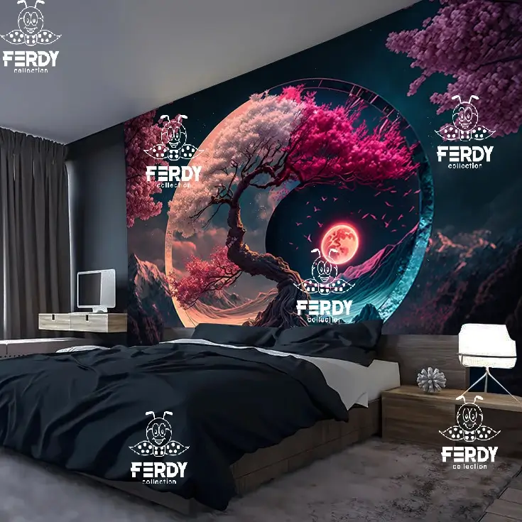 خرید بکدراپ | قابل شستشو و رنگ ثابت | زیبایی اتاق خواب و استودیو