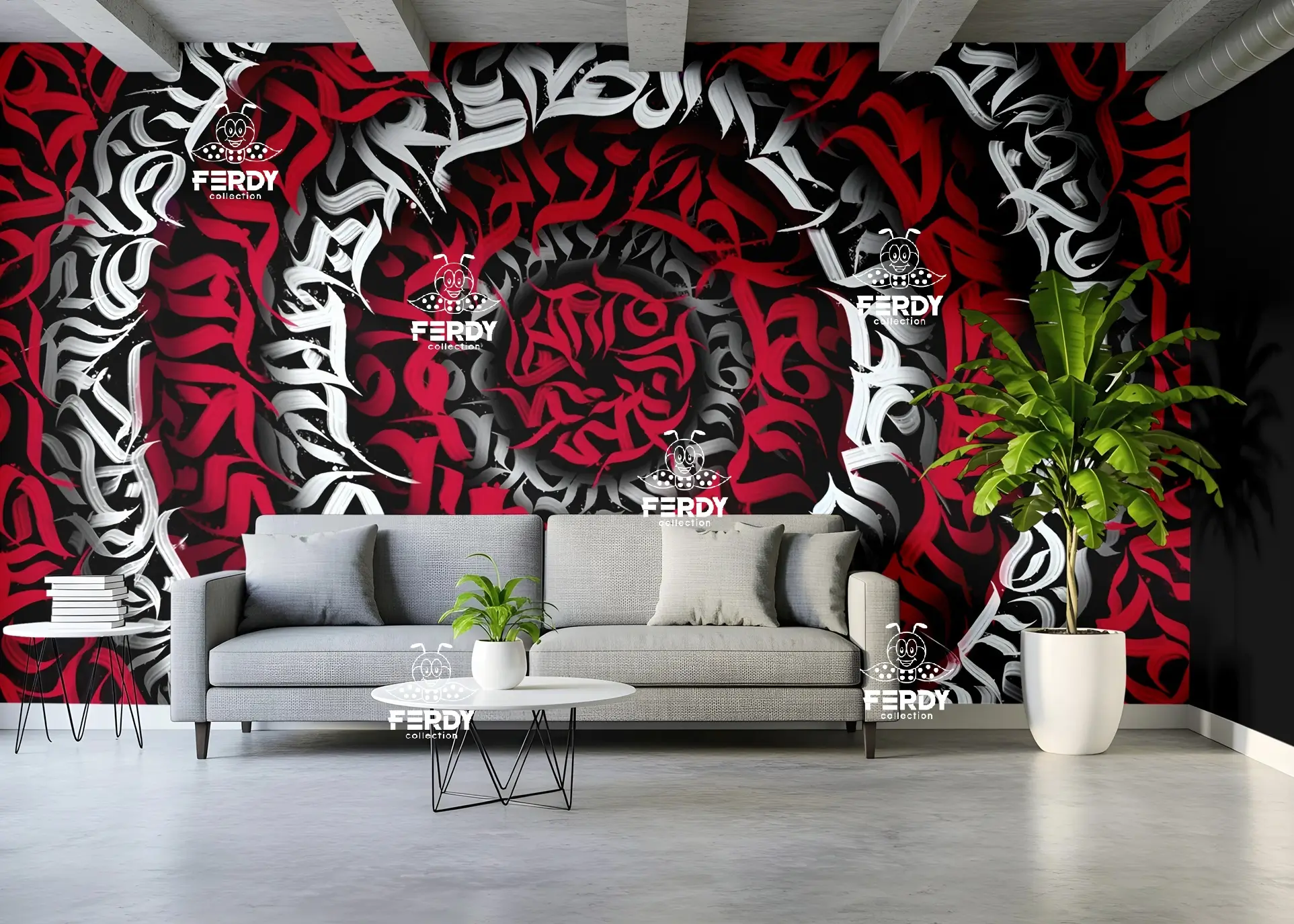 بکدراپ و تپستری فردی کالکشن طرح کالیگرافی قابل شخصی سازی