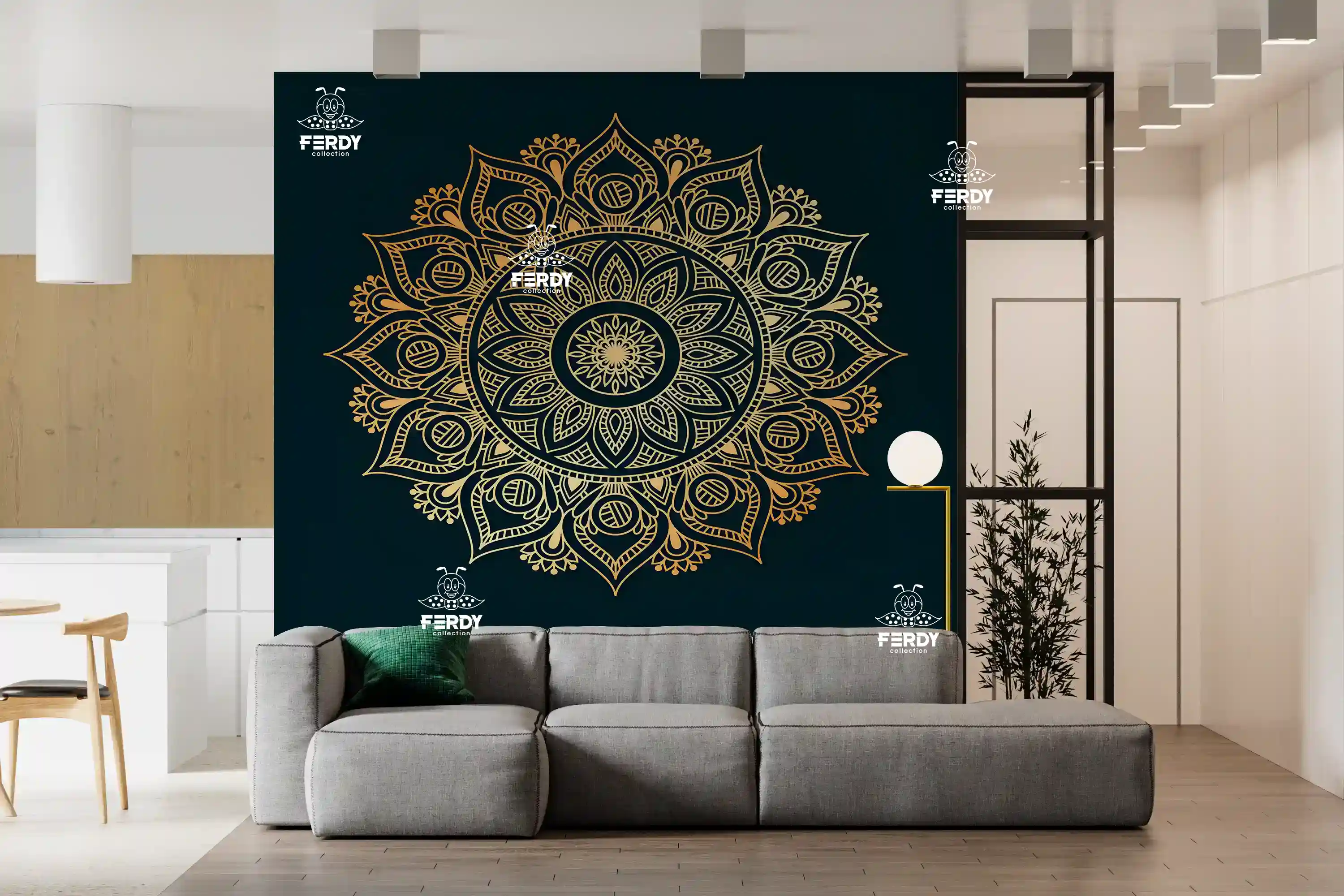 بکدراپ سفارشی طرح ماندالا | چاپ نامحدود + رنگ ثابت