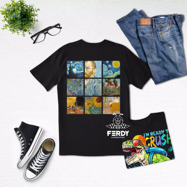 خرید تیشترت DTF | تنوع طرح و رنگ