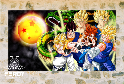 خرید بکدراپ پارچهای طرح دراگون بال| چاپ نامحدود + رنگ ثابت