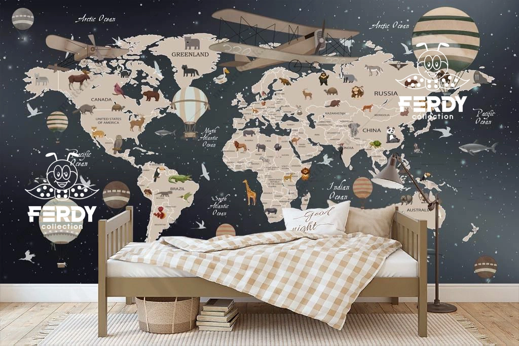 خرید تپستری طرح نقشه