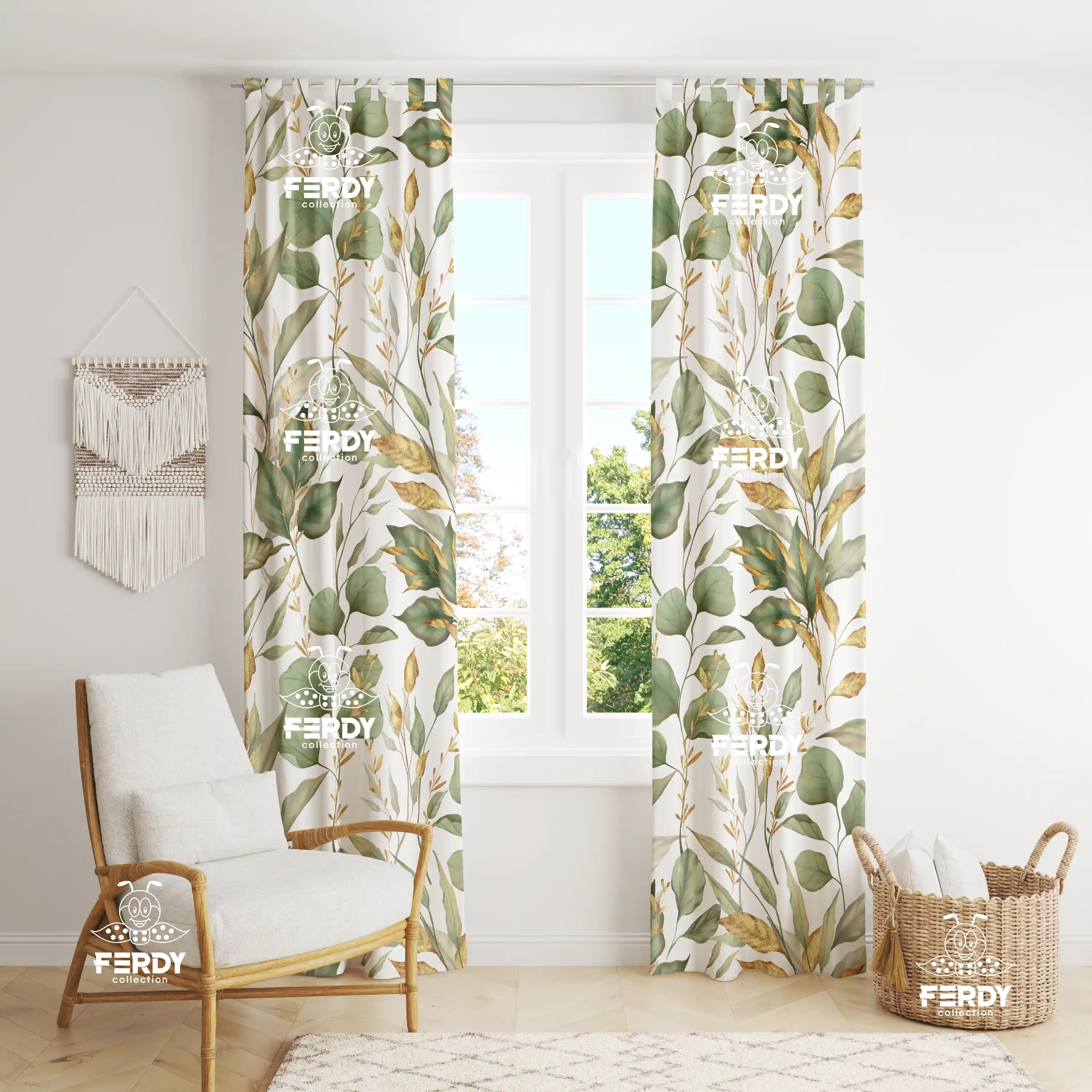 خرید پرده شانل چاپی با طرح‌های متنوع | قابل شستشو و رنگ ثابت