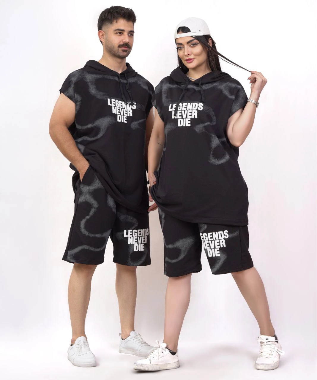 خرید هودی شلوارک پارچه درس پنبه لاکرا