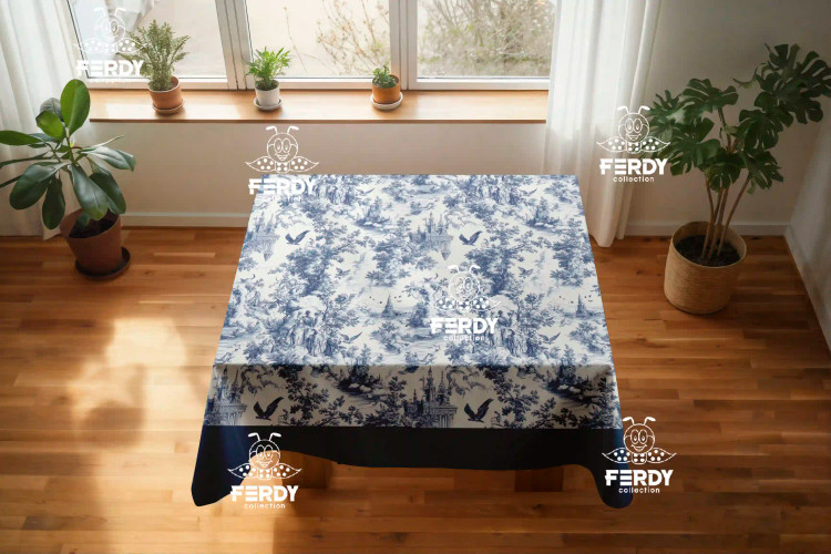 رومیزی چاپی مخمل پورش| طرح سفارشی