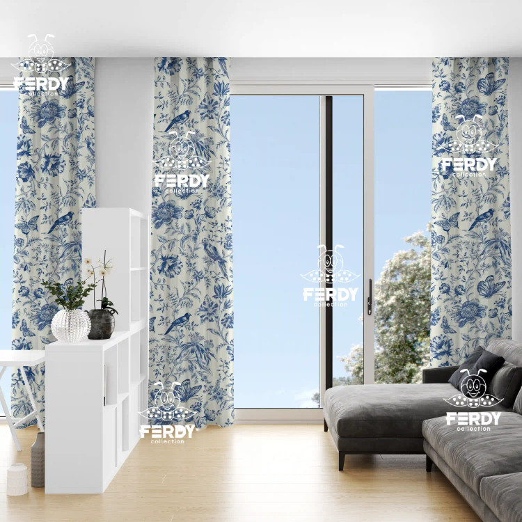 پرده چاپی قابل شستشو و رنگ ثابت