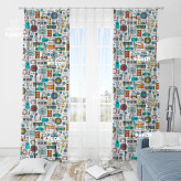 پرده چاپی قابل شستشو و رنگ ثابت