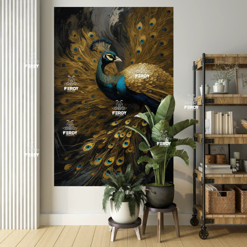 بکدراپ پارچهای طرح طاووس