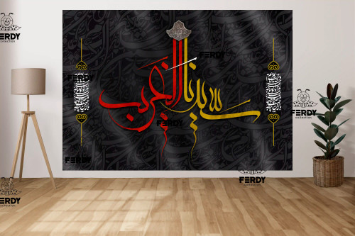 خرید بکدراپ مذهبی مخمل