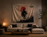 ست دکور Ronin | بکدراپ پارچهای و کوسن ست | فردی کالکشن