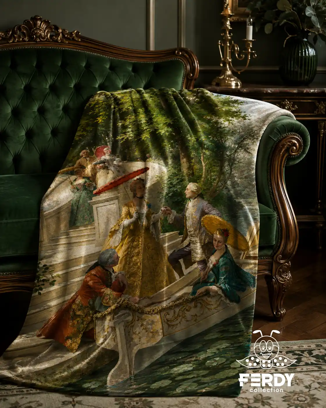 شال مبل لاکچری | Velvet Sofa Throw
