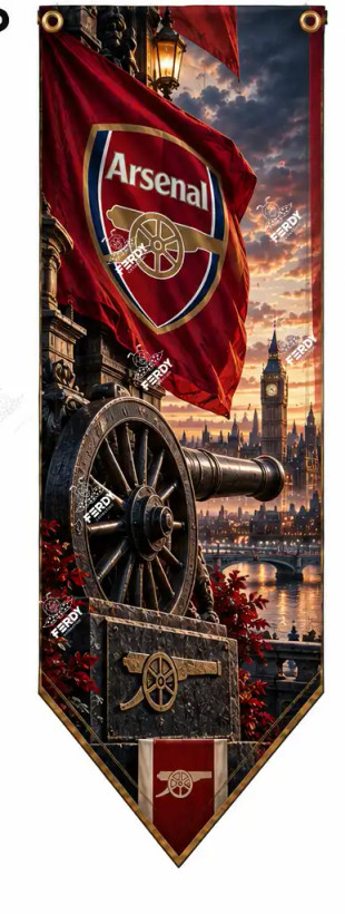 پرچم دیواری, دکور اتاق فوتبالی, آرسنال, Arsenal
