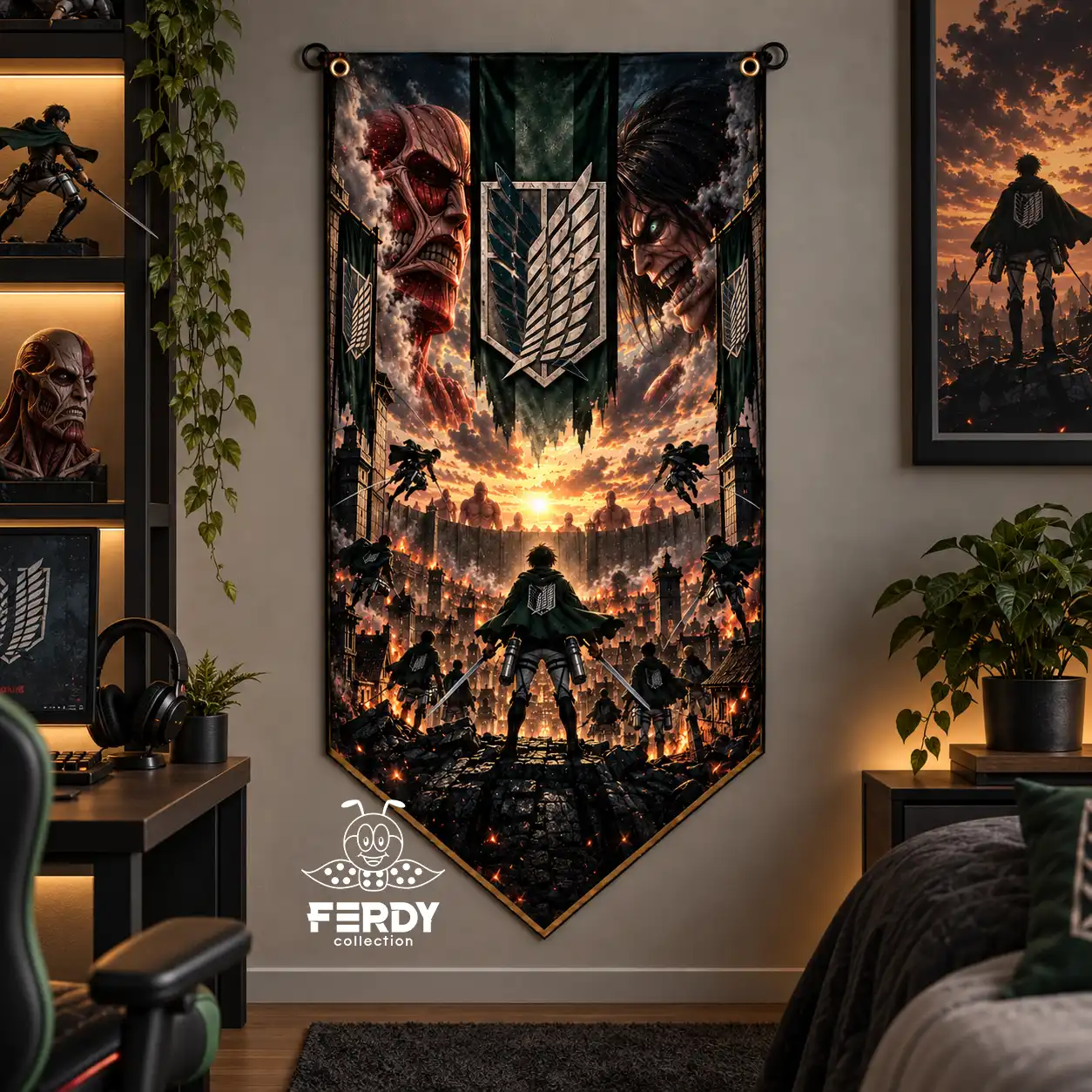 اتک آن تایتان, Attack on Titan, بکدراپ اتک آن تایتان, Attack on Titan backdrop, anime backdrop