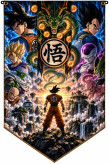 پرچم انیمه, دکور اتاق انیمه, دراگون بال, Dragon Ball