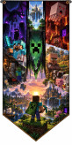 Minecraft backdrop, gaming backdrop