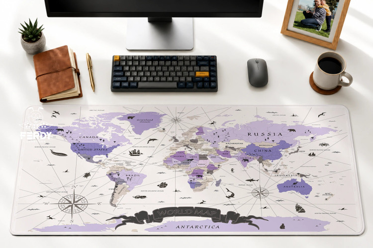 دسک مت World Map | یاسی
